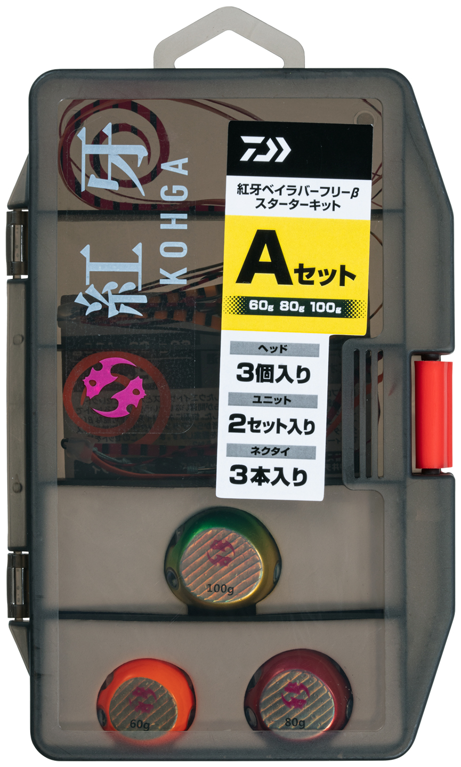 84 タイラバ　セット 紅牙ベイラバーフリーβスターターキット(ルアー)｜DAIWA